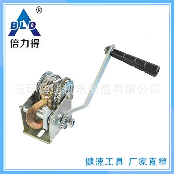 BLD BRAND Mini Winch CE-SGS Certified Stage Light Stand Manual Winch 500 Lbs (lbs) With Wire Rope