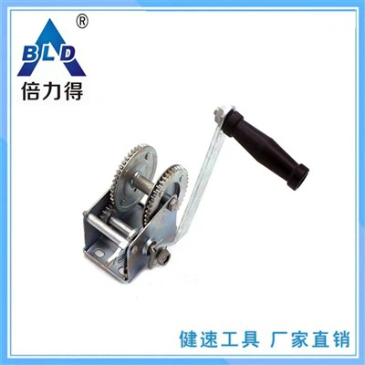 Bld Hand Winch 800 Lbs Empty Frame Non-wire Rope Webbing Lifting Hand Tools Small Crane Manual Brake