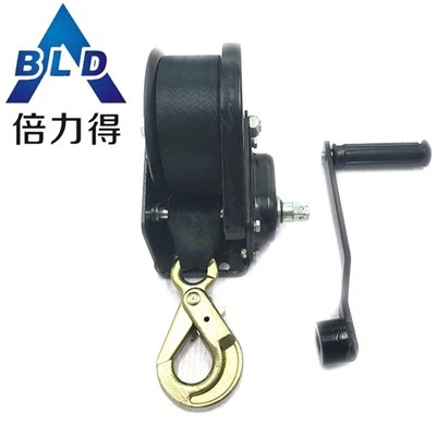BLD Manufacturer Webbing Winch Yacht Trailer Winch Fiber Rope Webbing Winch SC-1200B
